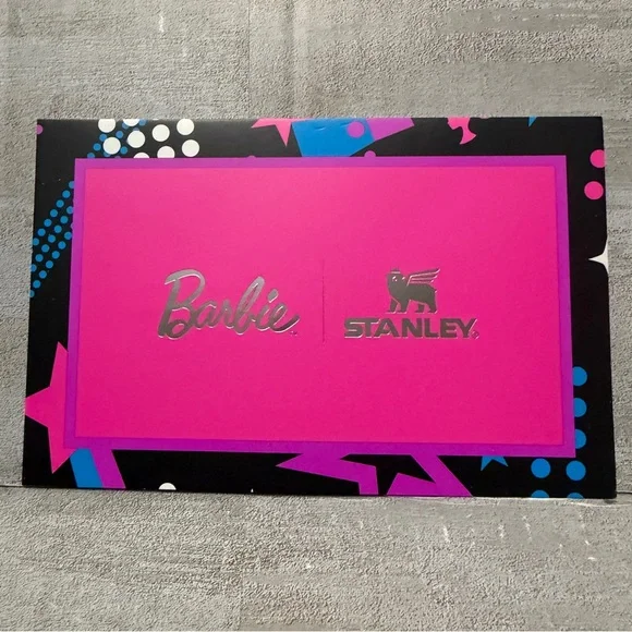 Stanley x Barbie 80's Rocker 65th Anniversary Tumbler‎ Straw & Stickers Only - Picture 3 of 4